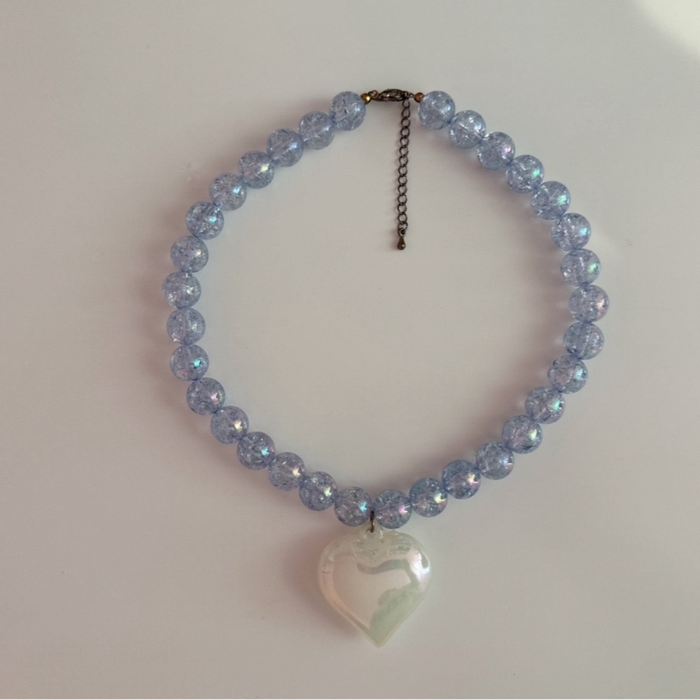 Mermaid Bead Heart Necklace